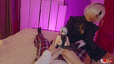 Lina Paige And Nier Automata - Cosplay. Anime Nier 2b From Loribear.sex And Filled Her Ass With Cum