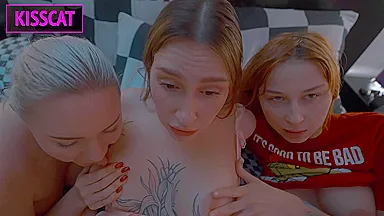 : Stepmom Shares Bed With New Wife And Stepdaughter While Stepson Fuck Them Till Cum Inside