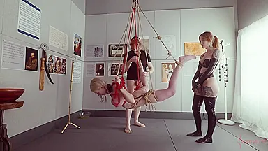 Charlotte Sartre And Rebel Rhyder - Cock-sucking, Ass Eating Bondage Puppet Used And Spanked By And Docc