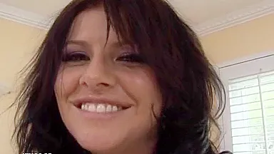 Sexy Brunette Suck Two Guys And Swallows Load After Getting All Fuck Holes Screwed With Brunette Babe