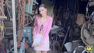 Steve Q And Arina Shy - Didnt Pay Her Debt And Got Face Fucked Instead 17 Min