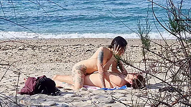 Beach Sex Between Two Passionate Lovers. - Squirt At Min7.40 And - Video Shot With My New Telephoto Lens