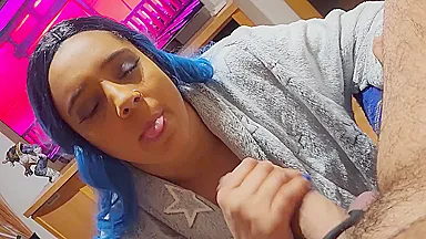 Anime Porn - Watching Dan Da Dan With My Stepsister-in-law, I Get A Blowjob