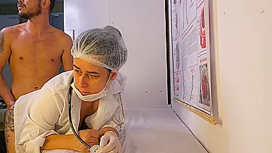 Nurse Makes Patient Have Very Hard Erection